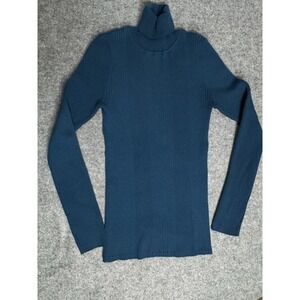 Title Nine Long Sleeve Turtleneck Teal Women's Size Medium